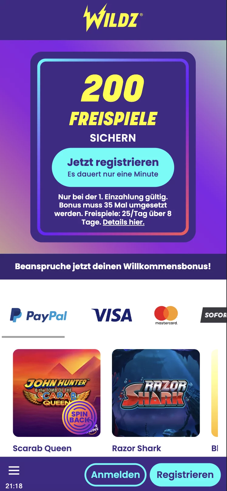 Wildz - Casino ohne Verifizierung 2026